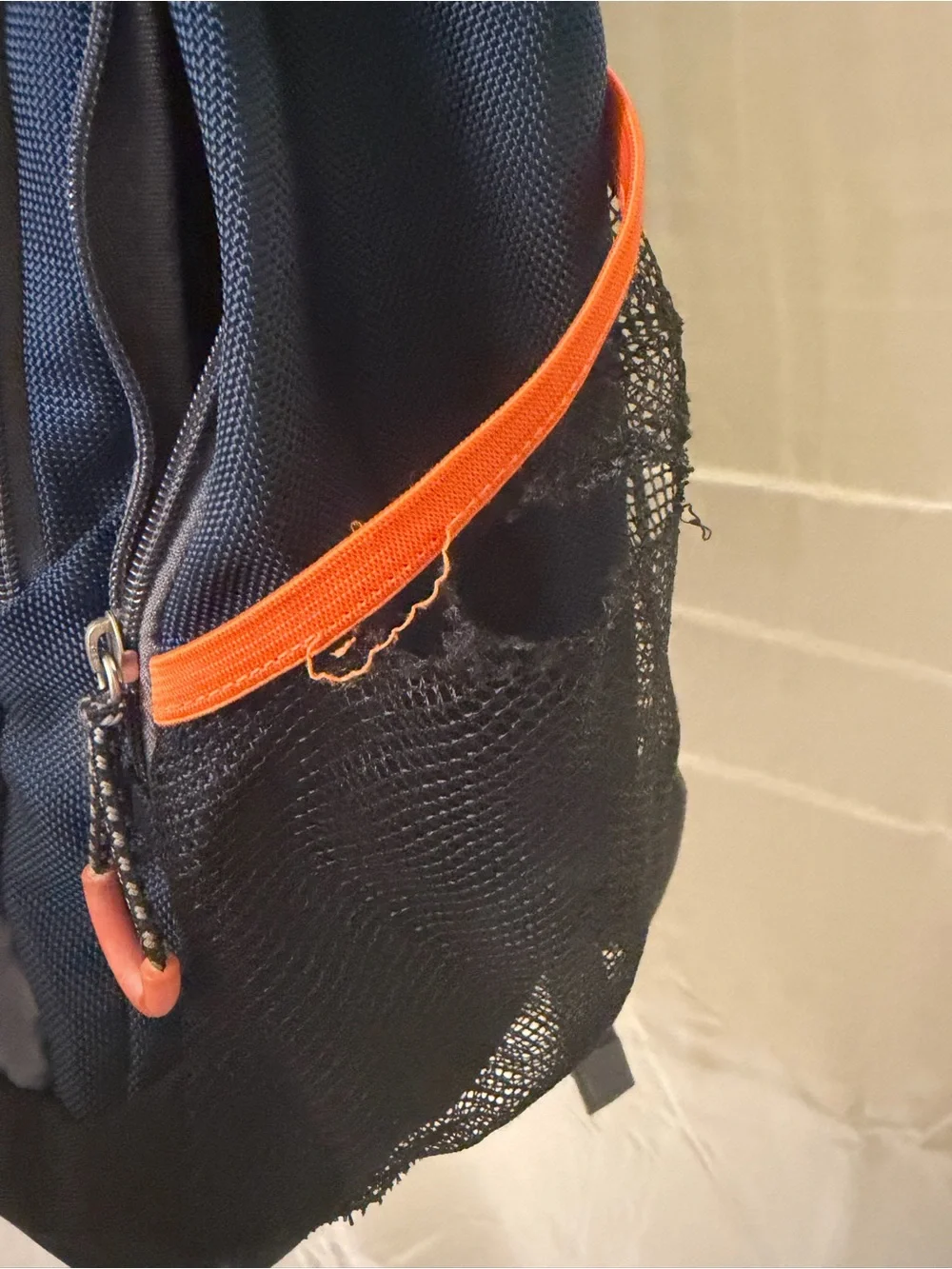 Columbia Men's Dark Blue Backpack with Orange Accents